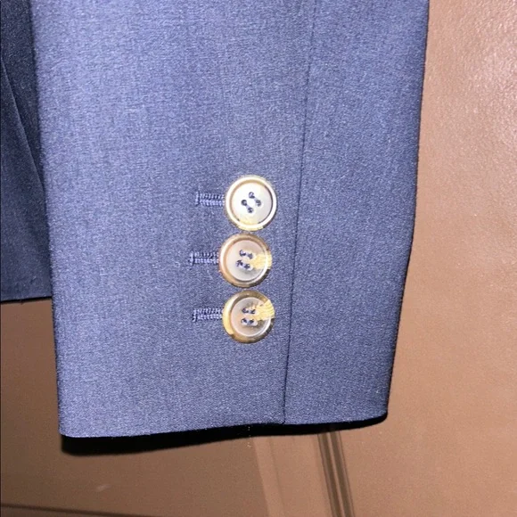 Talbots Women's Navy Wool Blend Blazer NWOT Sz 8P - Picture 9 of 12